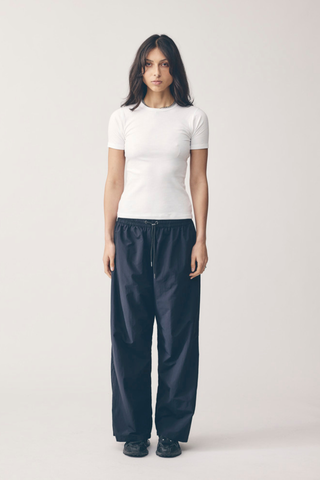 Commoners Base Ribbed S/S Tee - White