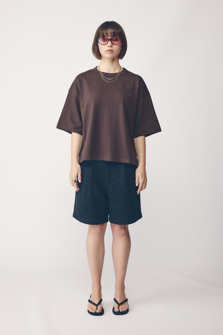 Commoners Heavy Boxy Tee - Cocoa