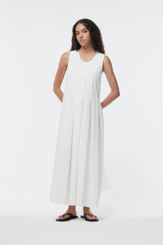 Gregory Carolyn Dress - Plaster White