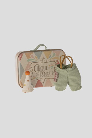 Maileg Clown Clothes in Suitcase (For Little Brother Mouse)