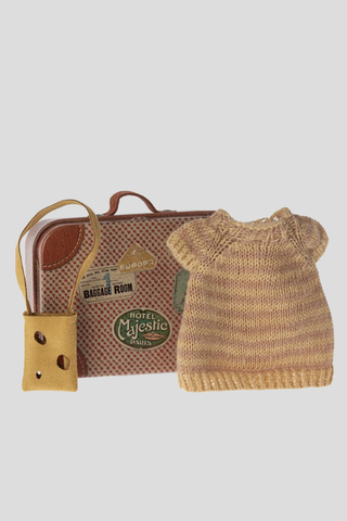 Maileg Dress & Bag in Suitcase (For Big Sister Mouse)