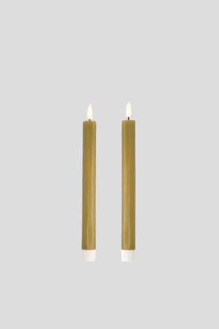 Designstuff Viah LED Candle (set of 2) Fern