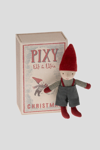 Maileg Pixy Elf in Matchbox