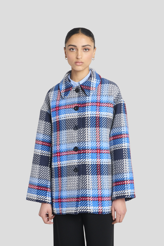 Twenty-Seven Names 13th Floor Jacket - Navy Plaid