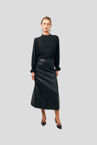 Lolly's Laundry Presley Blouse - Washed Black