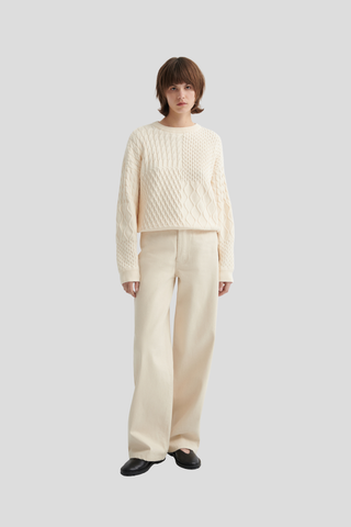 Kowtow Patchwork Jumper - Chalk