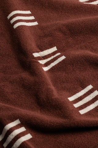 Baina Claremont Bath Towel - Mudbrick & Creme
