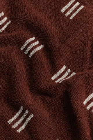 Baina Selene Face Cloth - Mudbrick & Creme