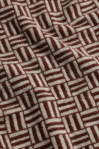 Baina Torrens Hand Towel -  Mudbrick & Creme