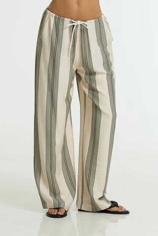 Blak Dune Pant - Khaki/Ivory Stripe