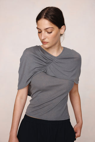 Marle Ferrago Top - Charcoal