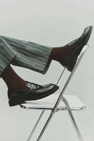 Nooan Hamilton Possum Merino Socks - Turkish Coffee