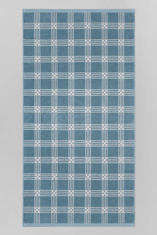 Baina Frisa - Pool Towel - Celeste & Chalk