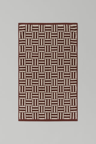 Baina Saroma Bath Mat - Mudbrick & Creme
