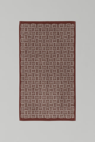 Baina Torrens Hand Towel -  Mudbrick & Creme