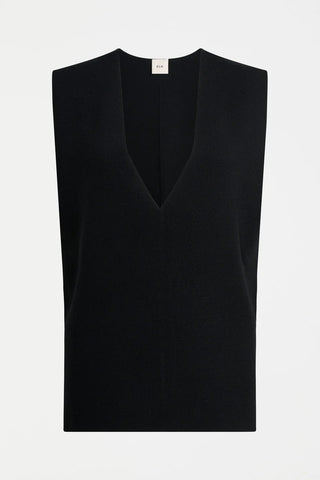Elk Alin Knit Vest - Black