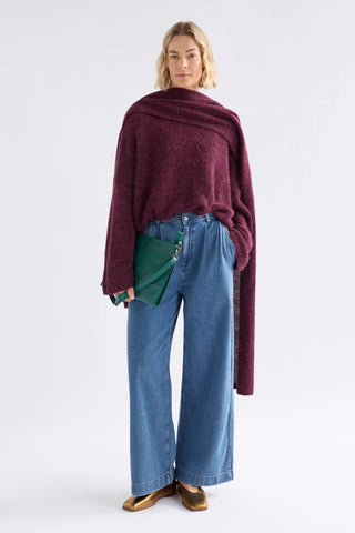 Elk Agna Sweater - Merlot