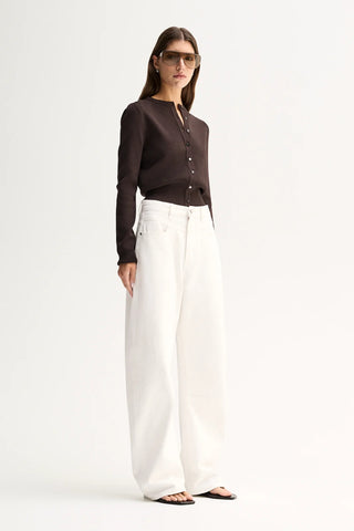 Elka Collective Penny Knit Cardigan - Chocolate