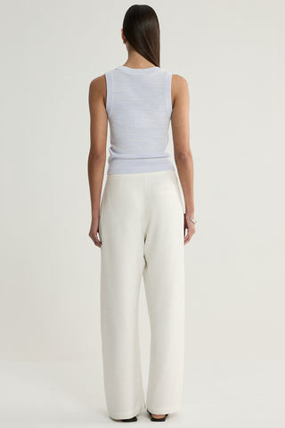 Elka Collective Celia Knit Top - Pale Blue Marle