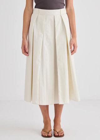 Laing Ellis Pleated Skirt - Cream