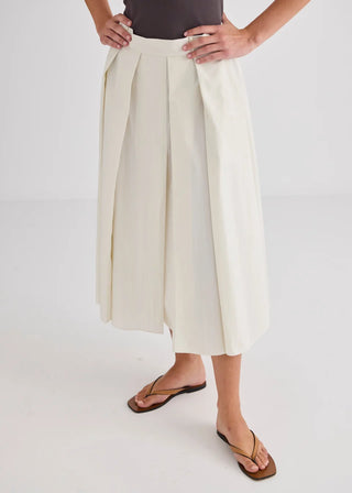 Laing Ellis Pleated Skirt - Cream