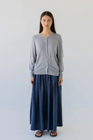 Sophie Knit Button Cardigan - Sky