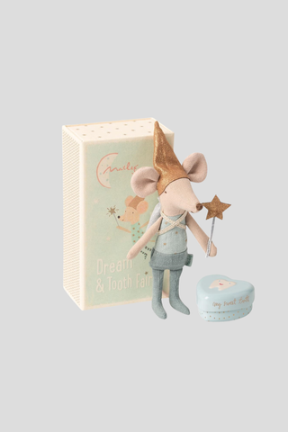 Maileg Mouse Tooth Fairy in Box - Boy
