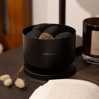 Amber Lane Lava Rock Diffuser - Smoked Honey