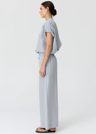 Pol Bay Pant - Blue/Choc Stripe