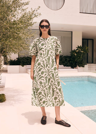 Pol Botanica Day Dress - Botanica Print