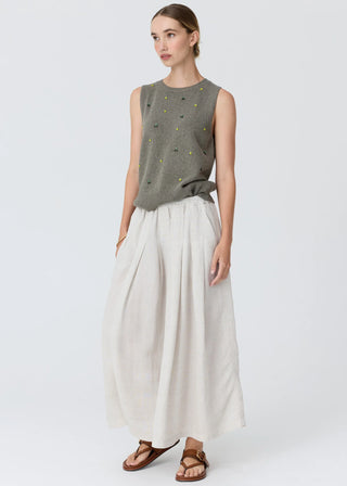 Pol Frankie Pleat Skirt - Natural