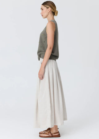 Pol Frankie Pleat Skirt - Natural