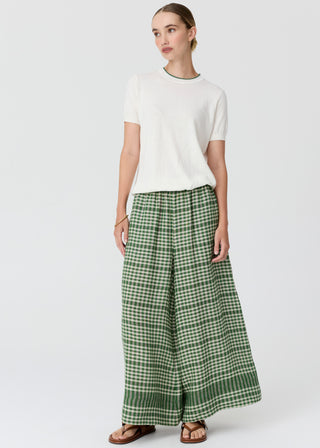 Pol Dillon Tee w Tipping - Chalk/Fern