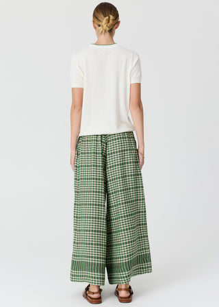 Pol Dillon Tee w Tipping - Chalk/Fern