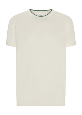 Pol Dillon Tee w Tipping - Chalk/Fern