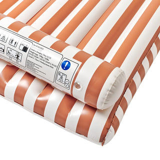 Sunnylife Luxe Lilo - Tierra Clay Stripe