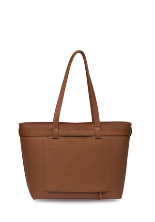 Saben Tabby Shoulder Bag - Tan + Bronze