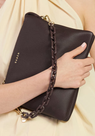 Saben Matilda Crossbody - Black + Tonal Chain