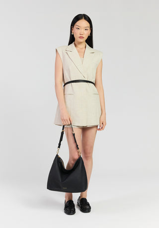 Saben Miki Shoulder Bag - Black Luxe