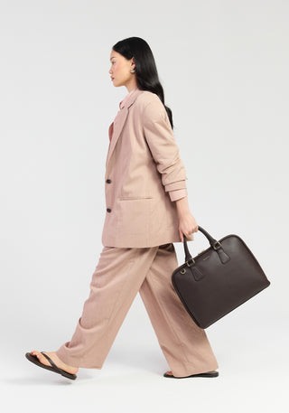 Saben Parker Briefcase - Cacao