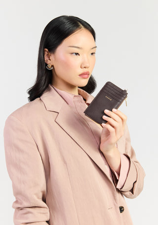 Saben Winona Card Holder - Cacao
