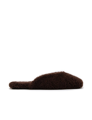 La Tribe Shearling Slipper - Chocolate