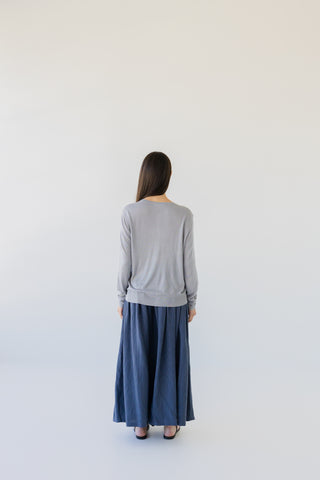 Sophie Knit Button Cardigan - Sky