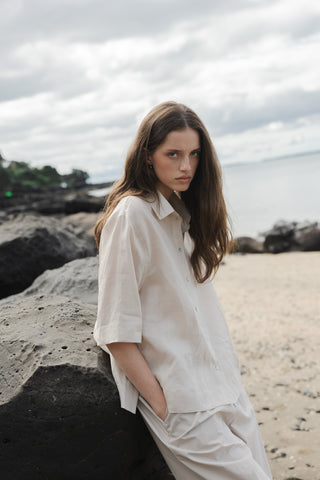 Sophie Pretty Little Shirt - Oyster