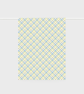 Father Rabbit Tea Towel - Butter Tartan