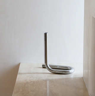 Designstuff Viah Candle Holder - Chrome