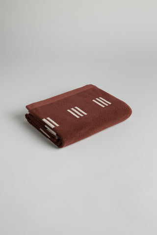 Baina Claremont Bath Towel - Mudbrick & Creme