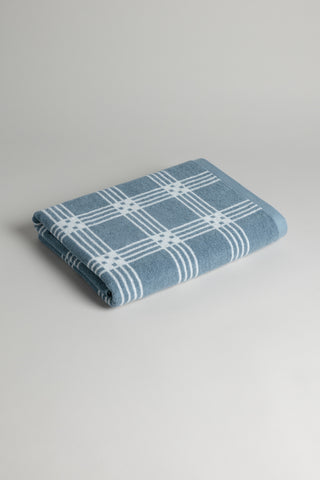 Baina Frisa - Pool Towel - Celeste & Chalk