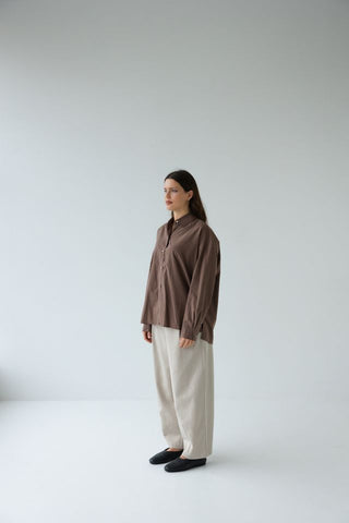 Sophie Simple Shirt - Cocoa