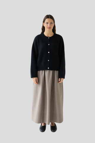 Sophie Alpaca Blend Cardigan - Black